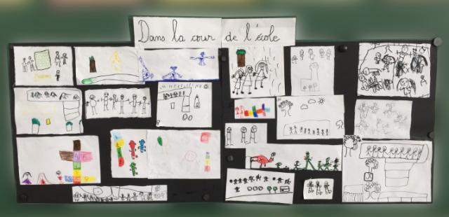 Dans la cour de l'école Dans la cour de l'école
