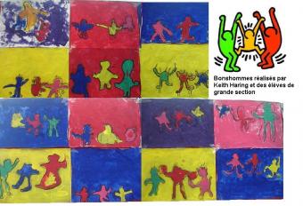 Bonshommes de GS en rapport avec ceux de Keith Haring