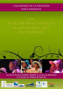 Affiche des Rencontres Chorales Académiques 2011