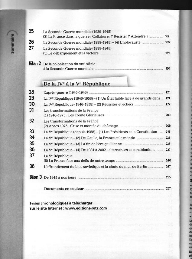 Sommaire 40 S quences RETZ CM1 Page 2 Histoire Et G ographie 