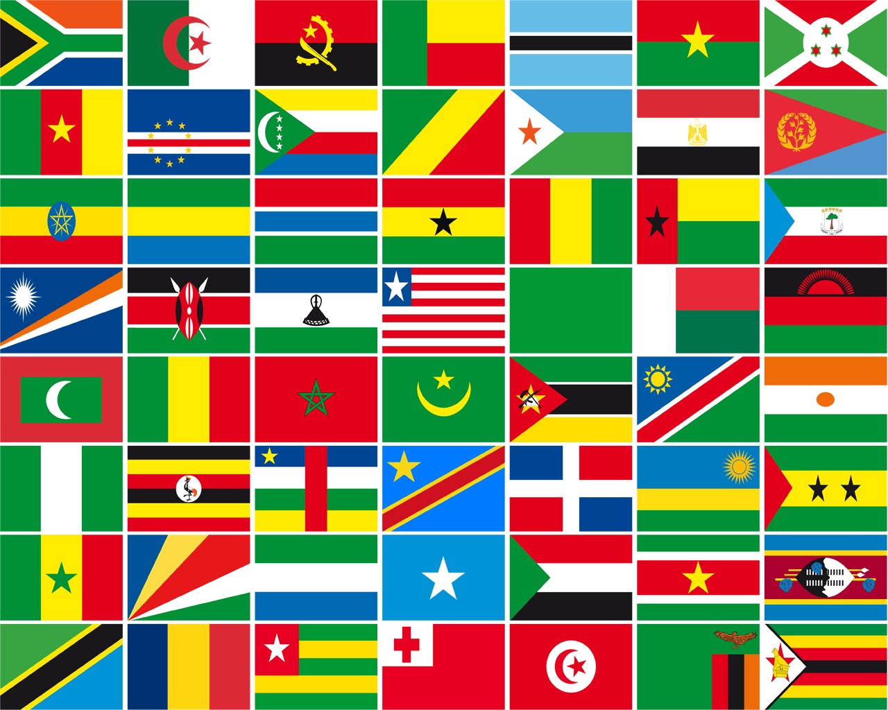 Флаги всех стран Африки