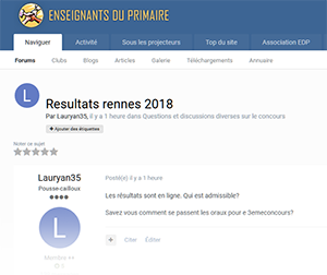 Resultats rennes 2018