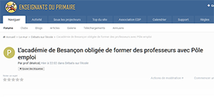 L’académie de Besançon obligée de former des professeurs avec Pôle emploi