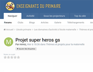 Projet super heros gs