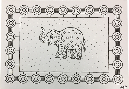 [Langage] Graphisme décoratif : un éléphant