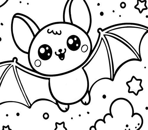 Plus d’informations sur « Coloriage pour Halloween : une chauve-souris »