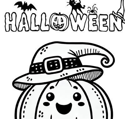 Plus d’informations sur « Coloriage pour Halloween : une citrouille »