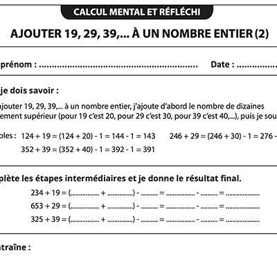 Plus d’informations sur « Ajouter 19, 29, 39,... (niveau 2) »