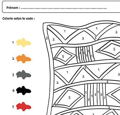 Plus d’informations sur « Coloriage codé : le tapis de Moussa (chiffres 1, 2, 3, 4 et 5) »