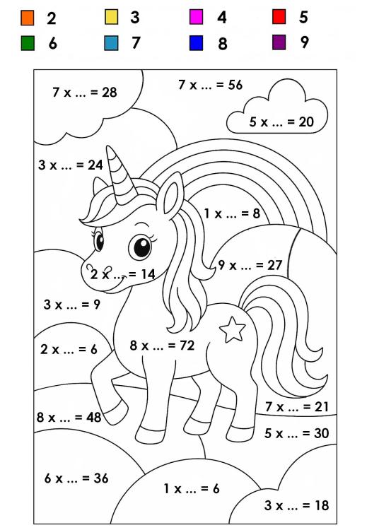 Coloriage magique Multiplication à trou.jpg