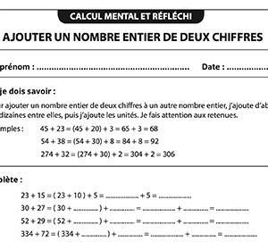 Plus d’informations sur « Ajouter un nombre entier de deux chiffres »