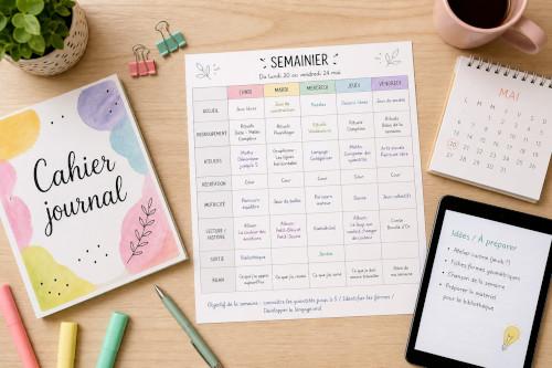 Semainier ? Cahier journal ?